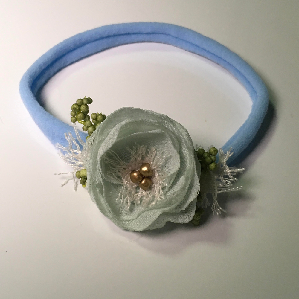 Chiffon Floral Nylon Headband Newborn